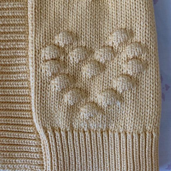 K-D Girls Yellow Knit Cardigan Sweater - Sz 5 NWT - Picture 7 of 7